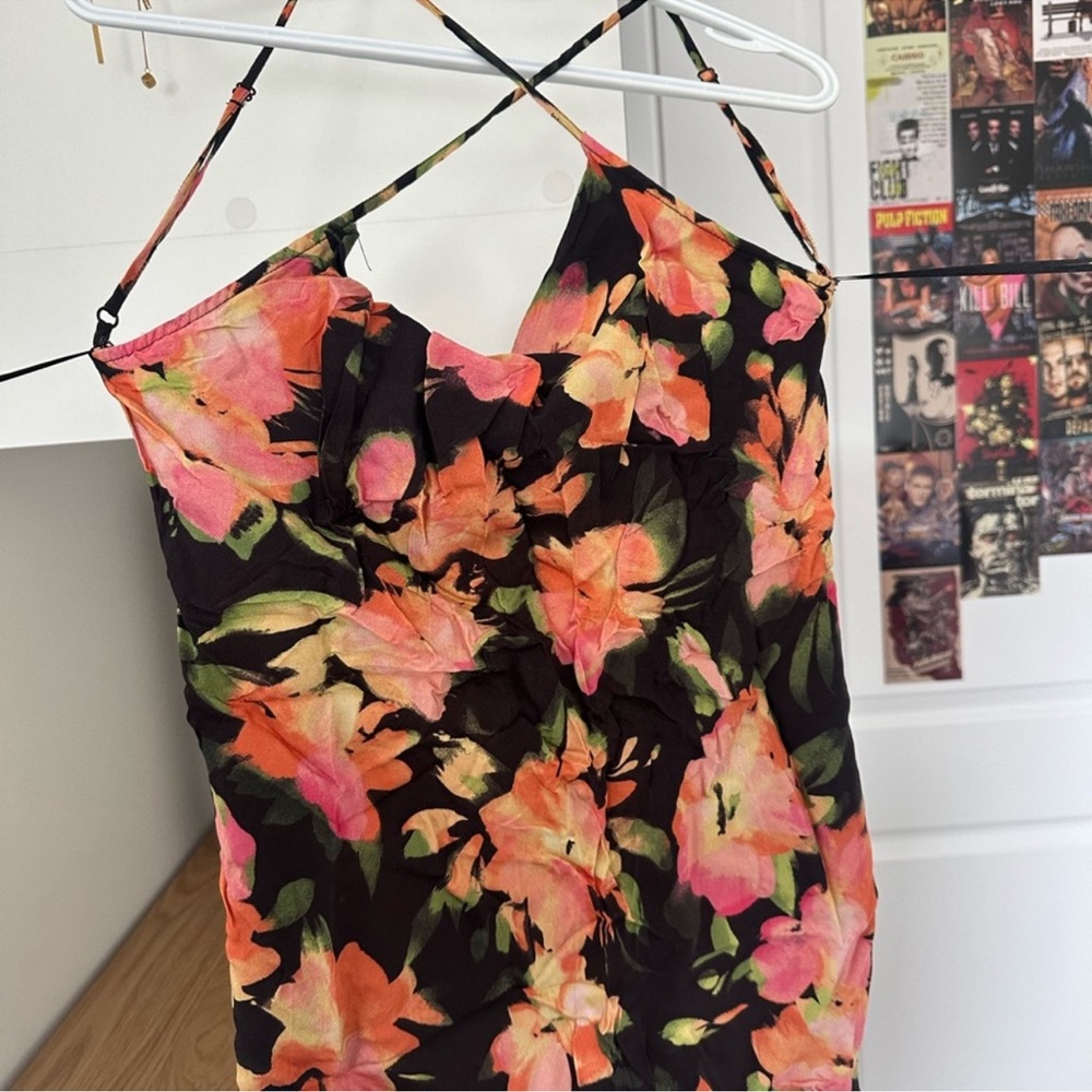 H&M Orange Asymmetrical Backless Camisole